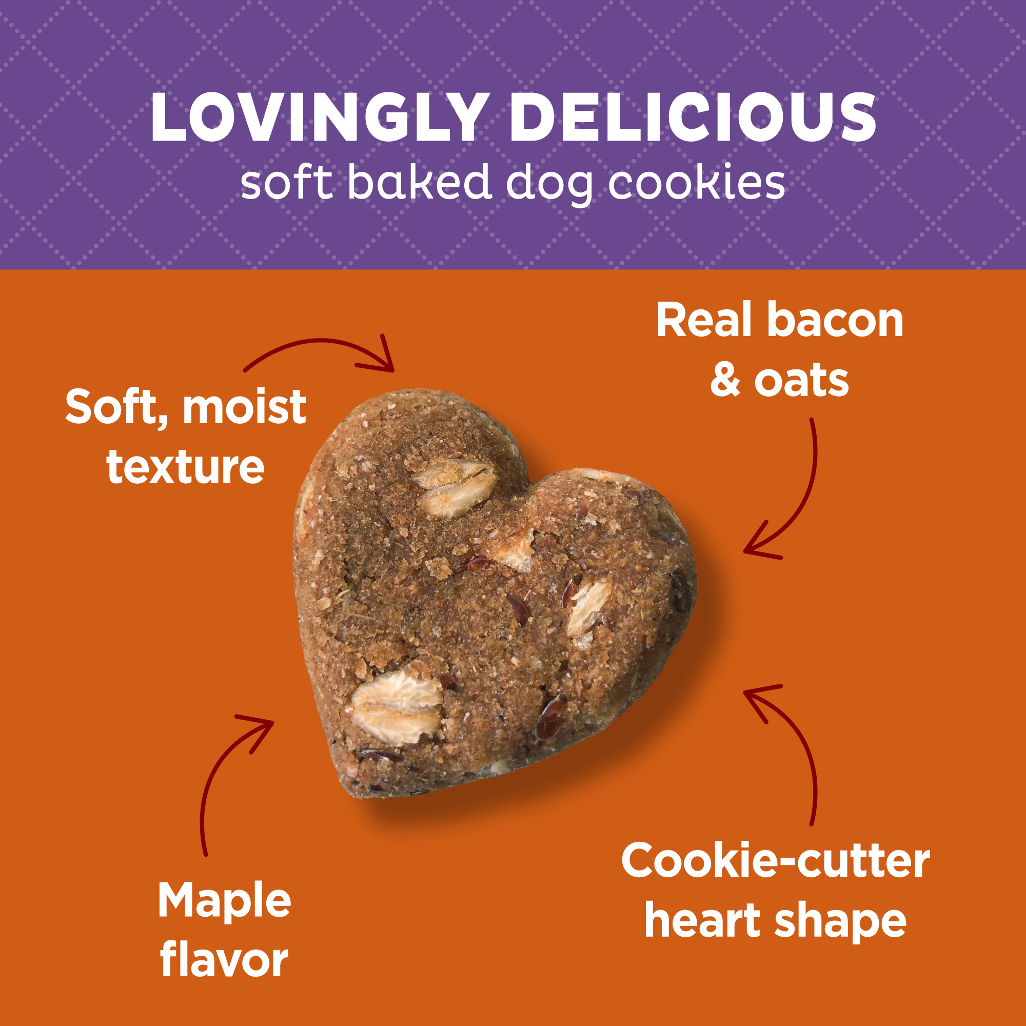 Wellness Old Mother Hubbard Wholesome Indulgences Bacon, Oats & Maple Flavor Soft Dog Treats, 7oz Bag