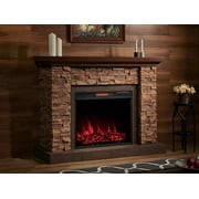 Comfort Smart Stackstone Electric Fireplace Mantel Package
