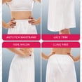 thumbnail image 2 of Rosette Girls Half Slip - Cling Free - Nylon Material (White, 12-14), 2 of 6