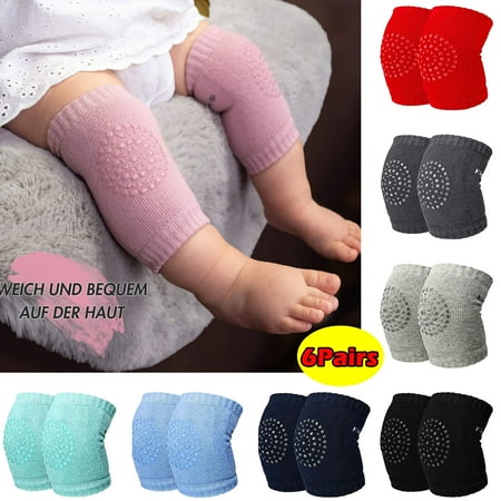 

QIPOPIQ Clearance 6Pairs Kids Baby Safety Sport Crawling Elbow Cushion Knee Pads Protective Gear