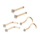 thumbnail image 4 of Anillos de nariz Yinane en forma de sacacorchos Acero inoxidable para piercing, 4 of 8