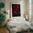 thumbnail image 5 of Burgundy Blooms Floral Drama - Painting Floral Flowers Botanical Nature Vintage Unframed Wall Art Print 16 x 20 inches, 5 of 13