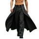 thumbnail image 2 of Ceisia Men's Gift Casual Fashion Solid Color Pocket Button High Waist Splice Trendy Versatile Straight Leg Pants, 2 of 8