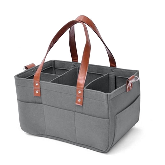 Portable Diaper Caddy,Multifunction Nursery Organizer Tote,Insulated Breast Pump Bag,Large Capacity Changing Station,Removable Divider Compartments