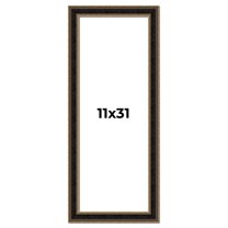 11x31 Frame Gold Antique Vintage Sold Wood Picture Frame | 1.75 Inch Moulding Width | Interior