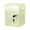 Lockable Acrylic Money Storage Box,Transparent Rectangular Savings ...