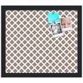 thumbnail image 2 of PinPix 16x14 Custom Cork Bulletin Board Brown Clover Poster Board Has a Fabric Style Canvas Finish, Framed in Brown Clover, by ArtToFrames (PinPix-535), 2 of 5
