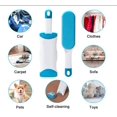 thumbnail image 3 of Cepillo de pelo para perros y gatos - Cepillo de limpieza mágico reutilizable Depiladora para depilación - Cepillo depilatorio para mascotas para limpieza de perros y gatos (ropa/sofá/coche/cama), azul brillar Electrónica, 3 of 5