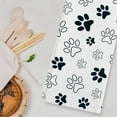 thumbnail image 2 of Funny Dog Puppy Paws Pattern Take A Moment To Paws Kitchen Towels,Dish Cloth Flour Sack Hand Towel for Farmhouse Kitchen Decor,26 X 18 Inches Cotton Dish Towels Dishcloths,Set of 2, 2 of 6