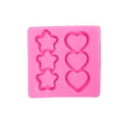 thumbnail image 1 of Naiovety Molde de silicona para pastel de Fondant, molde de decoración de corazón de estrella, moldes de Chocolate, galletas, herramienta Herramientas y accesorios para hornear, 1 of 6