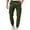 Army Green, variant on BXINGOHAI Mens Cargo Pants Drawstring Workout Pants Casual Solid Tapered Pants 2025 Outdoor Running Hiking Long Pant With Button and Pockets Today Deals Khaki,S