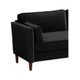 thumbnail image 5 of Velvet Sofa Couch Mid Century Upholstered Loveseat Lounger Living Room Couch, 5 of 6