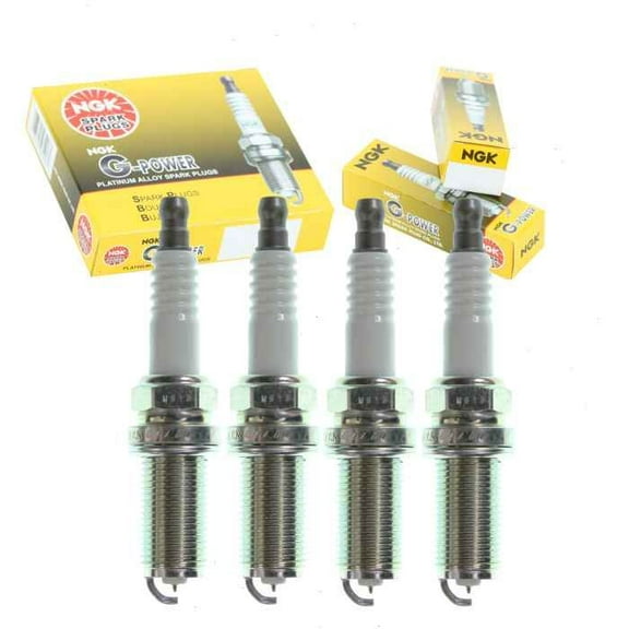 4 pc NGK G-Power Spark Plugs compatible with Kia Optima 2.4L L4 2009-2010