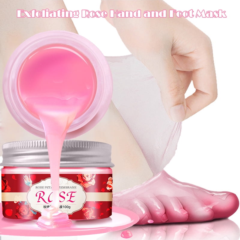 100G Rose Nail Paraffin Wax Moisturizes Softens Exfoliation Removal Moisturizing Whitening Rose Wax New