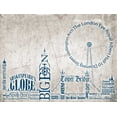 thumbnail image 2 of Stimson, Diane 32x25 Black Ornate Wood Framed with Double Matting Museum Art Print Titled - London Skyline, 2 of 4