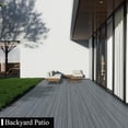 thumbnail image 2 of Mondaria Composite Decking Flooring 96"x5.4"x0.9" (9-Piece) - with Clips, Screws for Outdoor DIY Flooring (Gray), 2 of 9