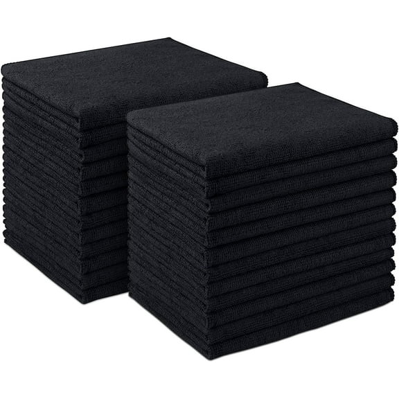 Microfiber Cleaning Cloth 50 Pack, Microfiber Towels for Cars, Soft & Absorbent Cleaning Rags, Premium Lint Free Shop Towels for House, Kitchen, Car, 12in*12in