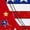Hot Pink, variant on Independence Day Summer Tops for Women USA Flag V Neck Shirt Women Star and Stripes Graphic Tops Red White and Blue Short Sleeve Tee Summer Patriotic T Shirt
