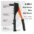 thumbnail image 2 of Hand Riveter Set Professional Manual Rivet Gun Tool For Home Repair And DIY With 200 Rivets 2.4mm 3.2mm 4.0mm 4.8mm ,More Helpful and Safe, 2 of 7