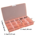 Detachable 15 Cell Box Transparent Cover Jewelry Parts Arrangement Box