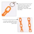 thumbnail image 2 of Creative Acrylic and Metal Jeans Chain for Decoration Orange Color Durable and Shiny 1 Pc, 2 of 8