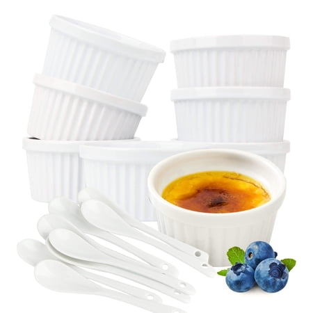 Souffle Dish Ramekins for Baking – 6 Ounce