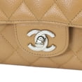thumbnail image 6 of Pre-Owned CHANEL A01112 Beige Caviar Leather Matelassé 25 Shoulder Bag with Silver Hardware..., 6 of 10
