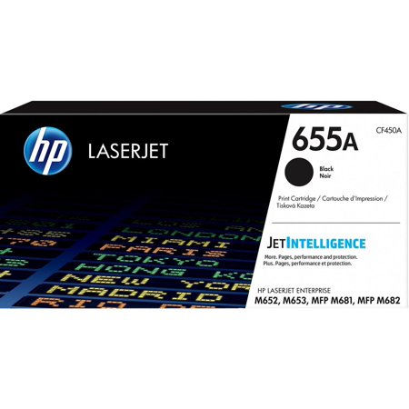 UPC: 0889894325419 | HP 655A (CF450A) Toner Cartridge  Black