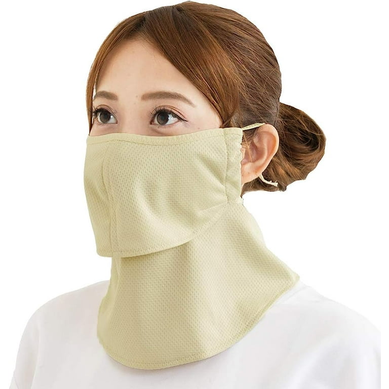 UV CUT MASK ,UV Sun Protection mask for face-Neck ”Yake-nu SO-Cool
