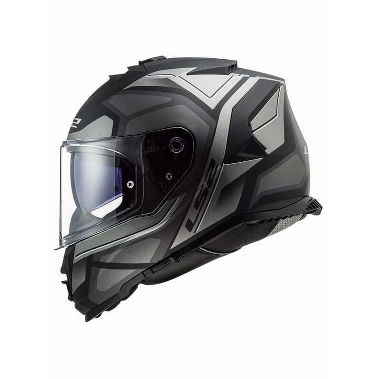 ls2 assault petra helmet LS2 Helmets Assault Petra Full Face Motorcycle Helmet, Matte Black/Gray (M)