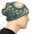 thumbnail image 6 of Beanie Hats for Men and Women, Blue Gears Mechanics Patterns Adult Unisex Knit Hat Winter Warm Skull Cap, 6 of 7