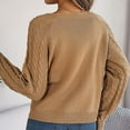 thumbnail image 4 of Chandail-Over Uni pour Femmes Manches Longues Décontracté Tricoté Doux Confortable Hiver Chaud Col Roulé, 4 of 5