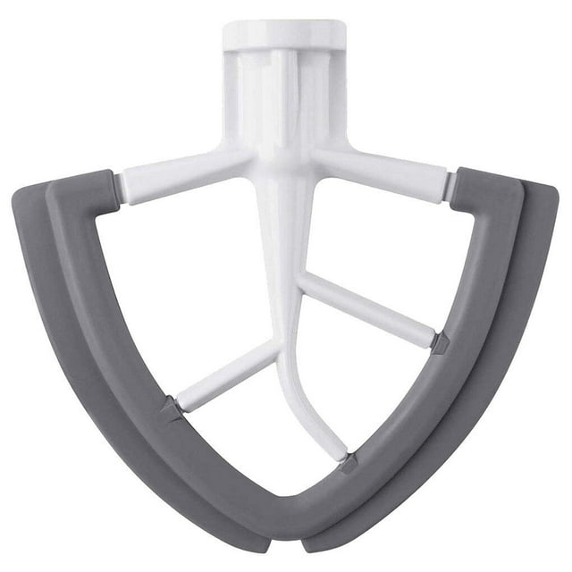 Tilt-Head Flat Beater Silicone Mixer Paddle Home Tilt-Head Flat Beater; Kitchen Mixing Attachment Replacement for Kitchenaid 4.5-5QT