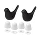 thumbnail image 2 of 2 fundas de cerámica para asiento de inodoro con forma de pájaro. Decoración creativa para el baño. Fáciles de instalar. Negro, 2 of 9
