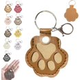 thumbnail image 1 of Dog Hair Keychain,Paw Keychain For Dog Hair,Pet Hairs Keepsake Keychains Paw,Pet Paws Shaped Leather Keychains, 1 of 8