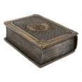 thumbnail image 5 of Ebros Masonic Symbol Freemasonry Square and Compasses Hinged Book Box 5.75"L, 5 of 11