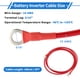 thumbnail image 3 of 1 Pc Cable Inversor de Batería 10 AWG Gauge 6FT 5/16" Lug Cable de Batería Universal para Automóvil Vehículo Barco RV Solar Cobre Estañado Rojo, 3 of 7