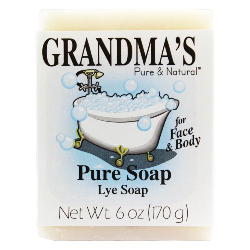 Grandma's Pure & Natural Lye Soap Bars, 6 Oz.