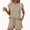Khaki -AF07, variant on Nestiefly Women Knit 2 Piece Short Sets Cap Sleeve Summer 2026 Matching Lounge Outfits Travel Beach Vacation Sweatsuit Green M