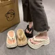 thumbnail image 2 of Chanclas de mujer nuevas de 2024, tendencia de verano, zapatillas casuales elevadas para exteriores, accesorios de bricolaje, chanclas de playa de suela suave, 2 of 6