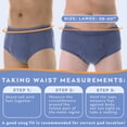 thumbnail image 4 of Wearever Men's Incontinence Underwear Open Fly Washable Briefs, Maximum Absorbency Single Pair, 4 of 11