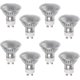 thumbnail image 1 of Gu10 35w Halogen Bulbs, Pack Of 8 Gu10 Halogen Spotlights, 220-240v, 2800k Warm White, 450 Lumens, 40 Beam Angle, Dimmable, 1 of 5