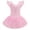 Ballet Pink, variant on Girls Ruffle Sleeve Ballet Dance Dress Tutu Skirted Leotard Ballerina Outfits with Shiny Skirt Stage Dance Wear