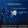 thumbnail image 2 of Gem Stone King 14K White Gold Blue Sapphire Stud Basket Setting Earrings | 1.23 Cttw | Gemstone September Birthstone | Octagon 6X4MM | Double Notch | Gold Earrings for Women Men, 2 of 6