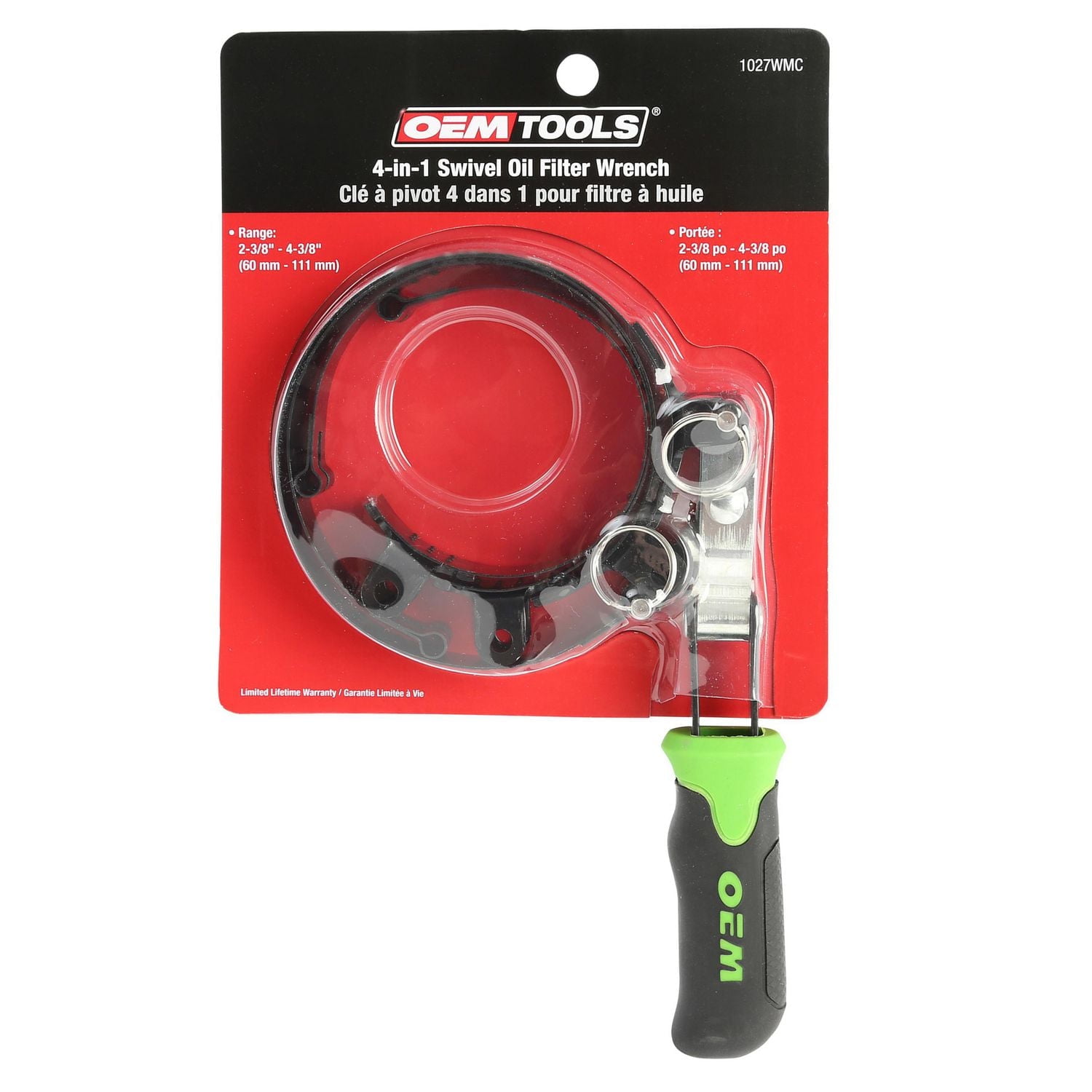 Clé à pivot 4 dans 1 pour filtre à huile OEMTOOLS