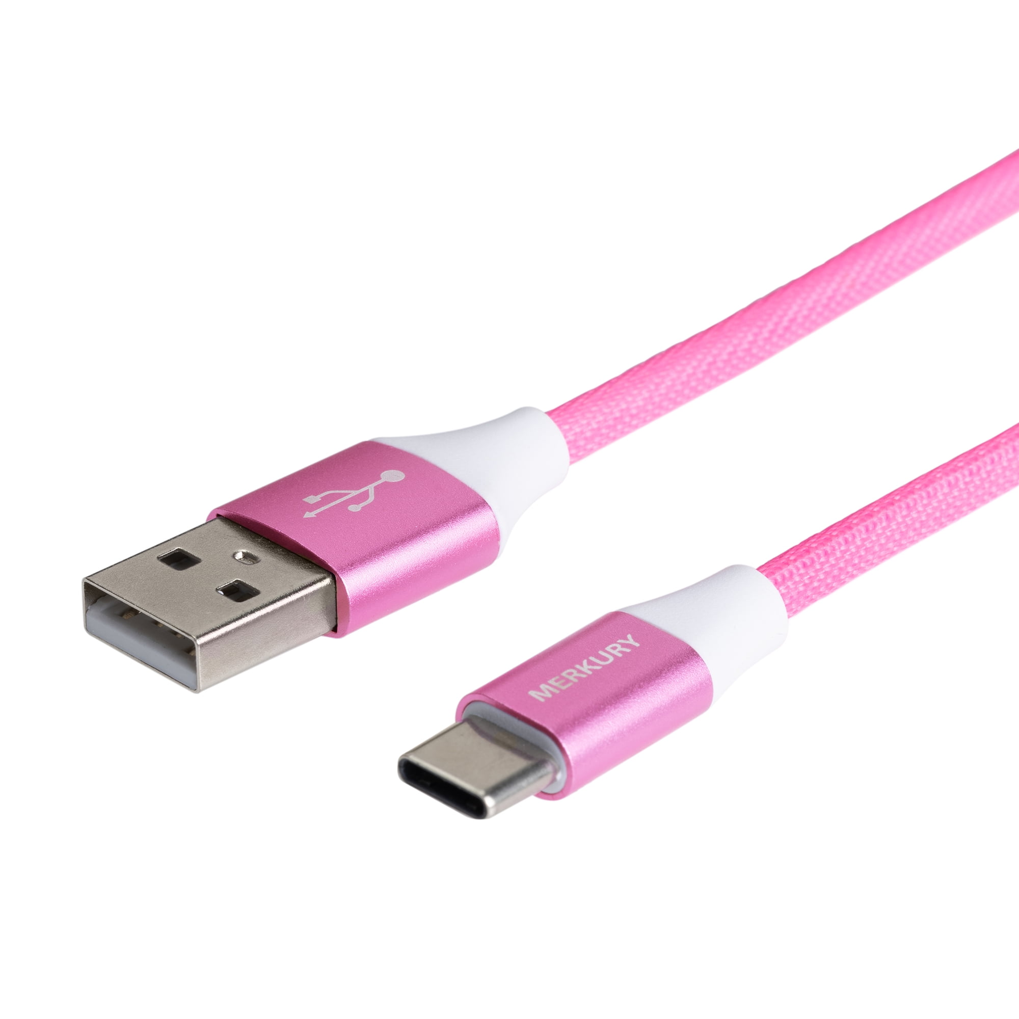 Câble en tissu Merkury Charge + Sync USB-A vers USB-C, câble en tissu USB-A vers USB-