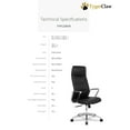 thumbnail image 2 of TygerClaw High Back Microfiber PU Office Chair, 2 of 3