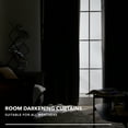 thumbnail image 4 of Deconovo Blackout Curtains Light Blocking Thermal Insulated, Black, 42W x 63L Inch, Noise Reducing Grommet Drapes for Bedroom, 2 Panels, 4 of 7