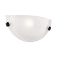 thumbnail image 3 of Livex Lighting Oasis Bronze 1-Light Wall Sconce White Finish, 3 of 4