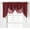 Red, variant on GoodGram Elegant Georgette Purple Tassled Rod Pocket Sheer Curtains, 57” x 37”